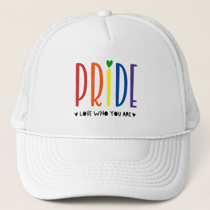 Rainbow PRIDE - Liebe, wer Sie sind LGBTQ+ Truckerkappe