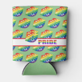 Rainbow Pride Lips Dosenkühler (Vorderseite)