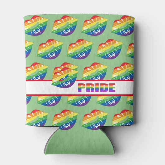 Rainbow Pride Lips Dosenkühler (Rückseite)