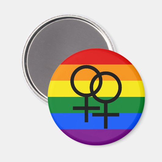 Rainbow Pride Magnet (Vorderseite/Rückseite)