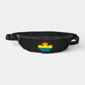 Rainbow pride maple leaf bauchtasche (Vorderseite)
