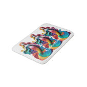 Rainbow Pride Mermaid Thunder_Cove Badematte (Schrägansicht)