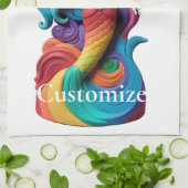 Rainbow Pride Mermaid Thunder_Cove Geschirrtuch (Gefaltet)