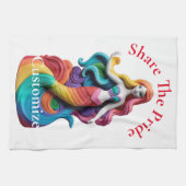 Rainbow Pride Mermaid Thunder_Cove Geschirrtuch (Horizontal)