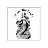 Rainbow Pride Mermaid Thunder_Cove Gummistempel (Prägung)