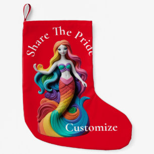 Rainbow Pride Mermaid Thunder_Cove Kleiner Weihnachtsstrumpf
