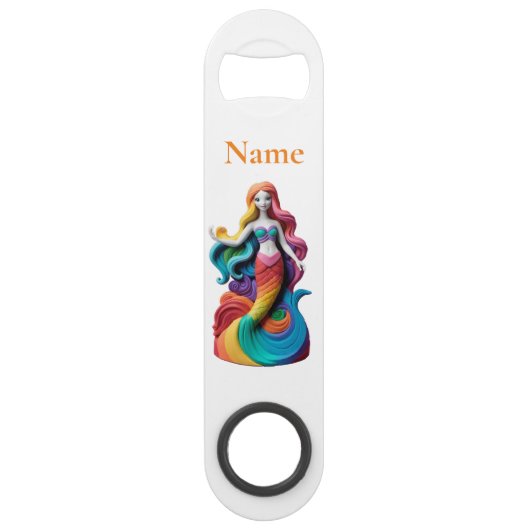 Rainbow Pride Mermaid Thunder_Cove Speed Flaschenöffner (Vorderseite)