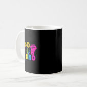 Rainbow Pride Monat Asl Sei mit freundlicher Zeich Kaffeetasse (Vorderseite Links)