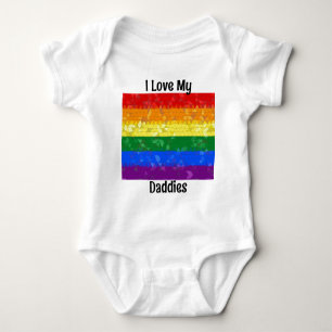 Rainbow Pride Mosaic Flag Baby Strampler