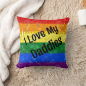 Rainbow Pride Mosaic Liebe Daddies Kissen (Decke)