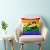 Rainbow Pride Mosaic Liebe Daddies Kissen (Stuhl )