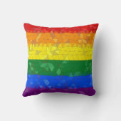 Rainbow Pride Mosaic Liebe Daddies Kissen (Rückseite)
