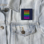 Rainbow Pride Name Button (Beispiel)
