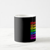 Rainbow Pride Name Kaffeetasse (Mittel)
