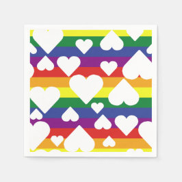 Rainbow Pride Napkins Serviette