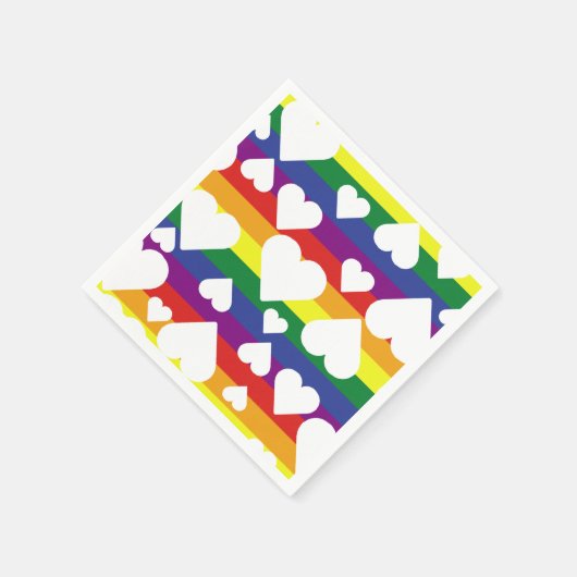 Rainbow Pride Napkins Serviette (Ecke)