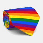 Rainbow Pride Neck Tie Krawatte (Gerollt)