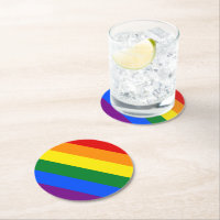 Rainbow Pride Paper Untersetzer