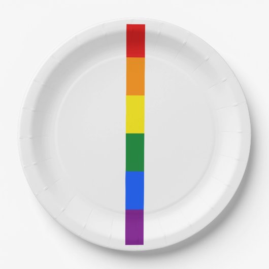 Rainbow Pride Pappteller (Vorderseite)
