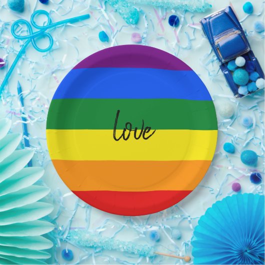 Rainbow Pride Pappteller (Party)