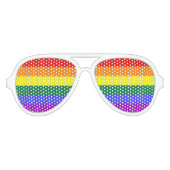 Rainbow Pride Partybrille (Vorderseite)
