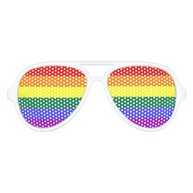 Rainbow Pride Partybrille (Vorderseite)