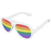 Rainbow Pride Partybrille (Schrägansicht)