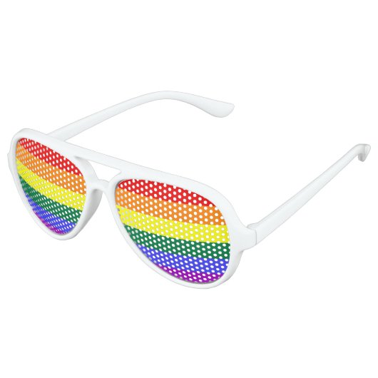 Rainbow Pride Partybrille (Schrägansicht)