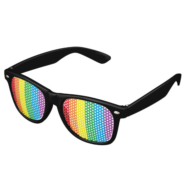 ‚Rainbow Pride‘ Partybrille (Schrägansicht)