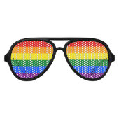 Rainbow Pride Partybrille (Vorderseite)