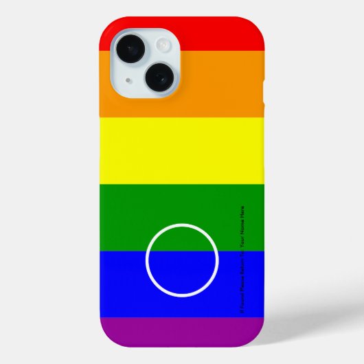 Rainbow Pride Personalisiert Handy Case (Rückseite)