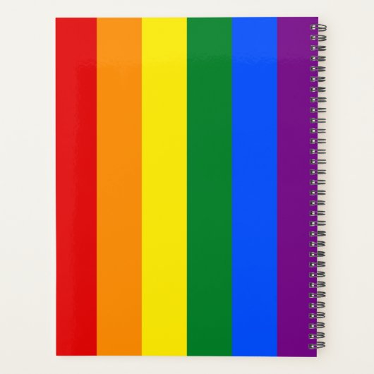 Rainbow Pride Planer (Rückseite)