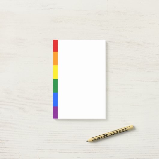 Rainbow Pride Post-it Klebezettel (Auf Schreibtisch)