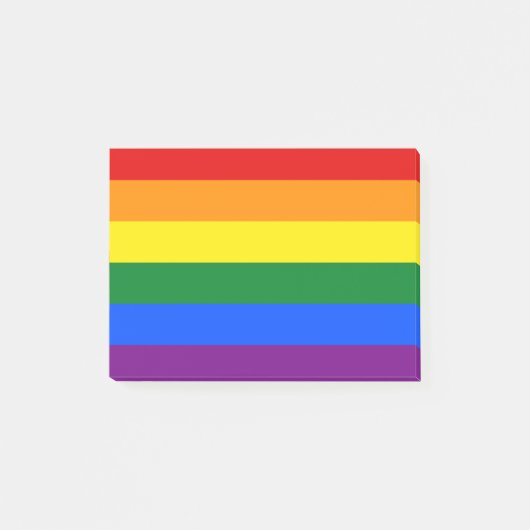 Rainbow Pride Post-it Klebezettel (Vorderseite)