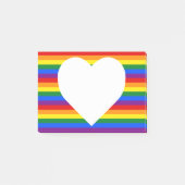 Rainbow Pride Postit-Hinweise Post-it Klebezettel (Vorderseite)