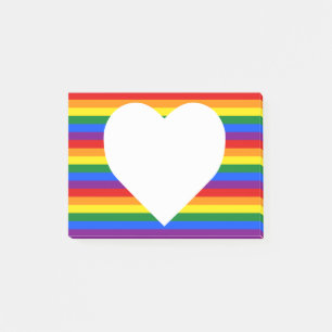 Rainbow Pride Postit-Hinweise Post-it Klebezettel