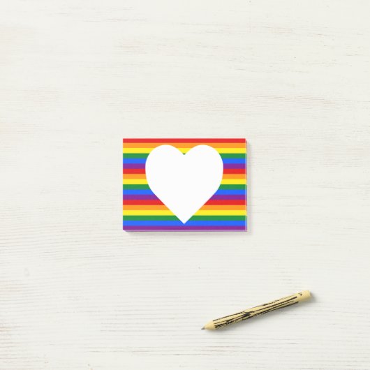 Rainbow Pride Postit-Hinweise Post-it Klebezettel (Auf Schreibtisch)