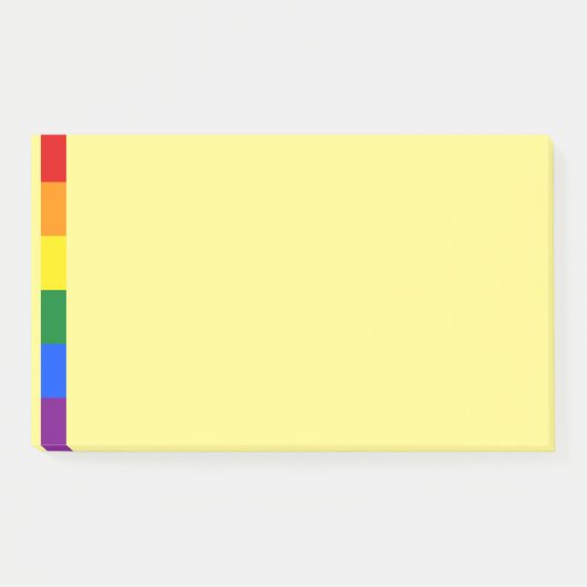 Rainbow Pride Postit-Hinweise Post-it Klebezettel (Vorderseite)