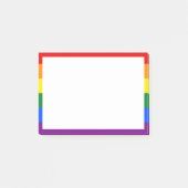 Rainbow Pride Postit-Hinweise Post-it Klebezettel (Vorderseite)