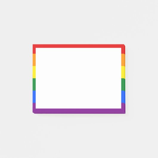 Rainbow Pride Postit-Hinweise Post-it Klebezettel (Vorderseite)