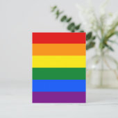 Rainbow Pride Postkarte (Stehend Vorderseite)