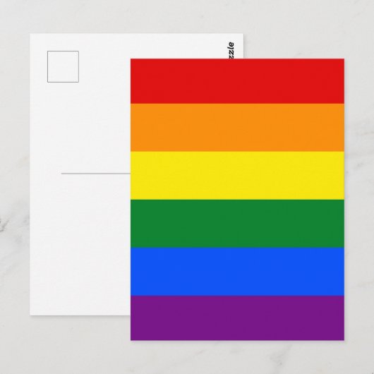 Rainbow Pride Postkarte (Vorne/Hinten)