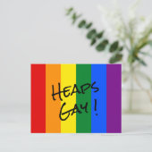 Rainbow Pride Postkarte (Stehend Vorderseite)