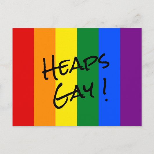 Rainbow Pride Postkarte (Vorderseite)
