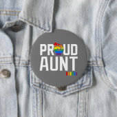 Rainbow Pride Proud Tante Button (Beispiel)