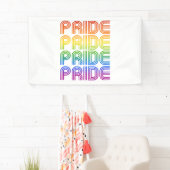 Rainbow Pride Retro Banner (Insitu)