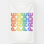 Rainbow Pride Retro Banner (Vertikal)