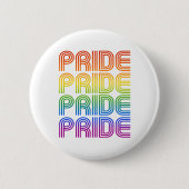 Rainbow Pride Retro Button (Vorderseite)