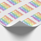 Rainbow Pride Retro Geschenkpapier (Ecke)