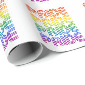 Rainbow Pride Retro Geschenkpapier (Rolleneckpunkt)